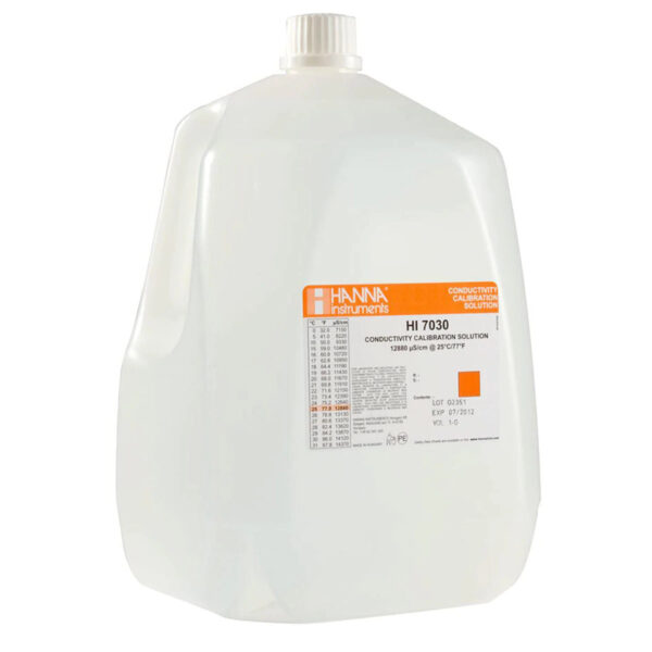 Conductivity Calibration Solution (EC) 12880 µS/cm, 3.75 L Bottle HI7030/1G