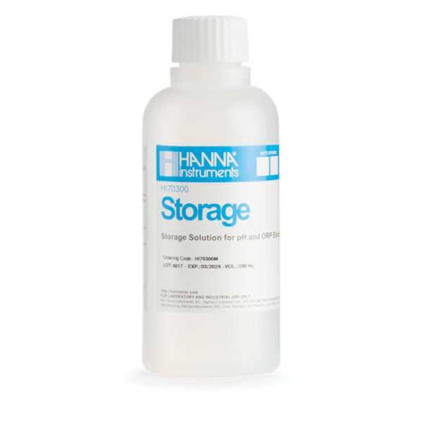 pH and ORP Electrode Storage Solution, 230mL Bottle HI70300M