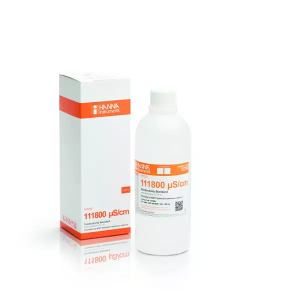 導電率校正液 (EC) 111800 µS/cm、500 mL ボトル HI7035L