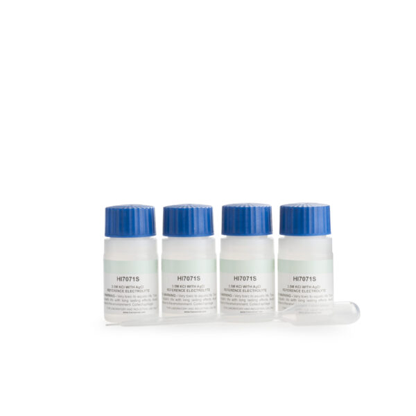 シングルジャンクション pH 電極充填溶液、4 x 30 mL HI7071