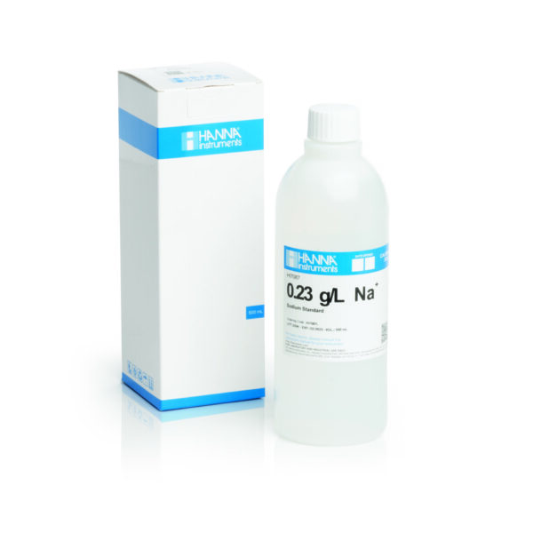 ナトリウム校正液 0.23 g/L、500 mL HI7087L