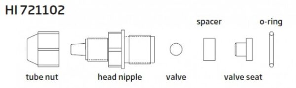 DISCHARGE VALVE (UPPER VALVE) OF DOSING PUMP, 1 PC