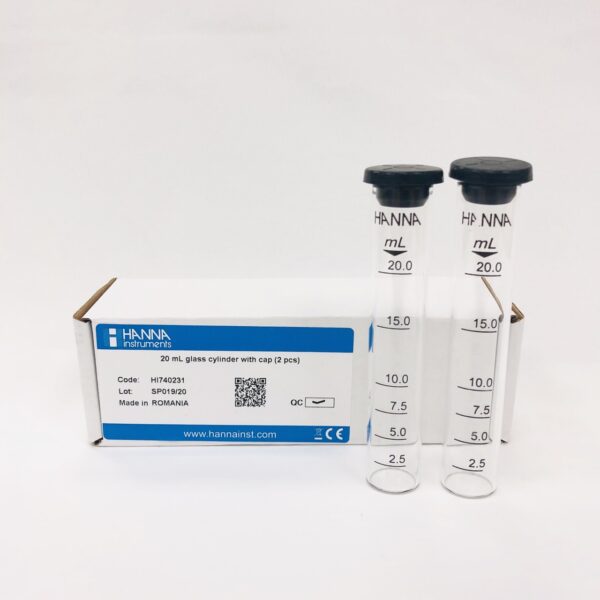 20mL Cuvette with Cap for HI380xx Measuring Kit, 2 Pieces HI740231