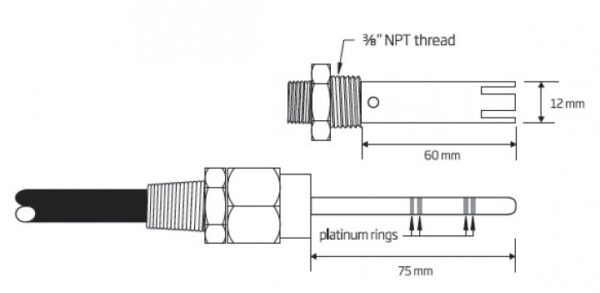 Online Conductivity Probe, 3m Cable