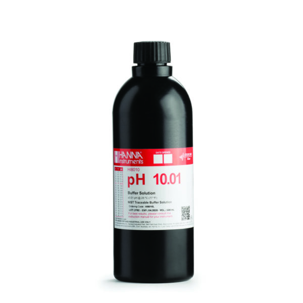 pH10.01 Calibration Solution, FDA 500 mL Bottle HI8010L