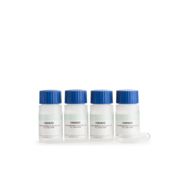 ダブルジャンクション pH 電極充填用 3.5M KCl 溶液、ボトル 4 本 FDA 30mL HI8082