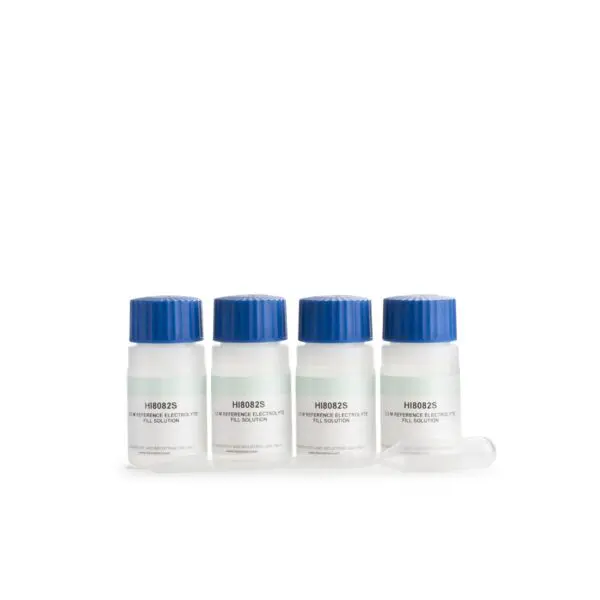 ダブルジャンクション pH 電極充填用 3.5M KCl 溶液、ボトル 4 本 FDA 30mL HI8082