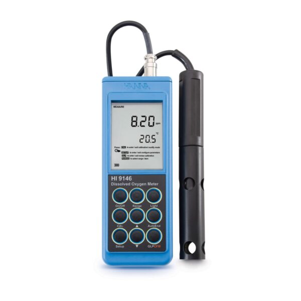 HI9146 In-line Dissolved Oxygen and Temperature Meter for Wastewater