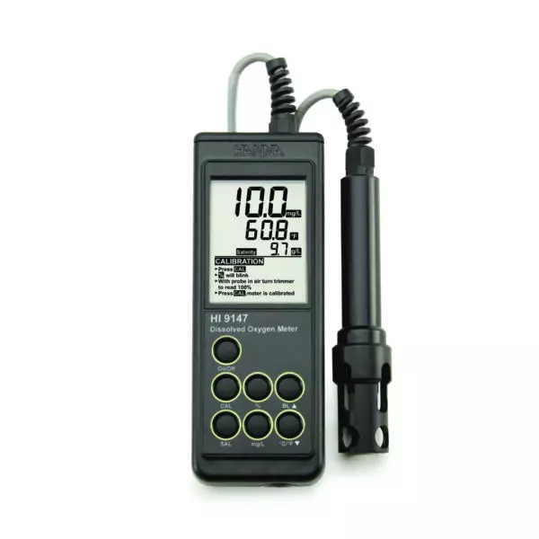 Máy Đo Oxy Hòa Tan/Nhiệt Độ Trực Tiếp Trong Thủy Sản HI9147