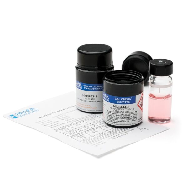 Cal Check 標準残留塩素および全塩素、0.00 および 1.00 mg/L HI93414-11