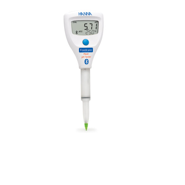 Bút đo pH/nhiệt độ HALO2 Bluetooth trong thịt và nước HI9810362