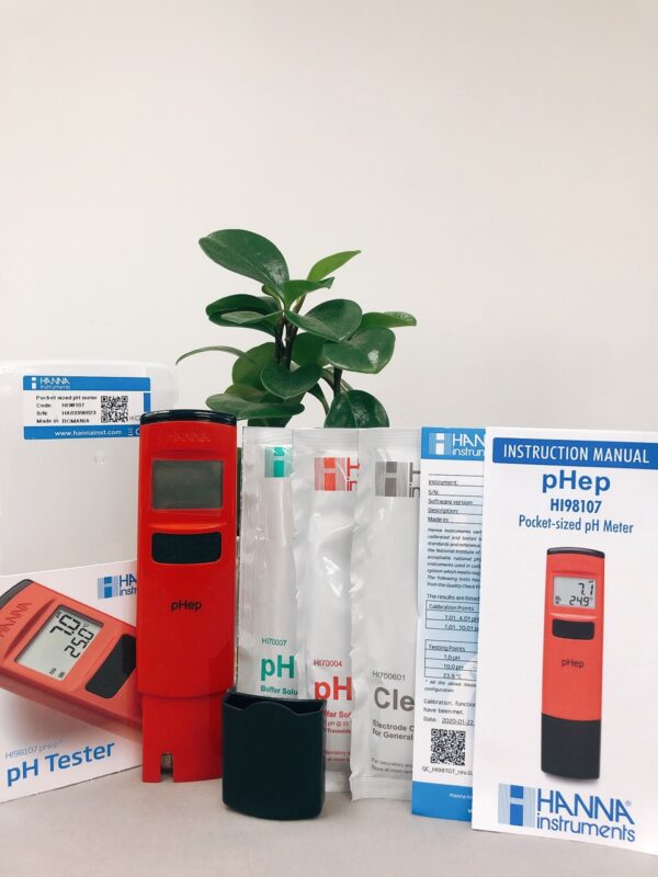 pH/Temperature Meter Pen with 0.1pH Resolution