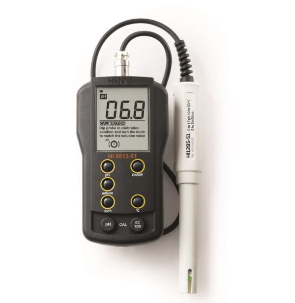 ハイレンジpH/EC/TDS/温度計 HI9813-51