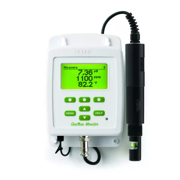 Màn hình Đo pH/EC/TDS/Nhiệt Độ Trong Đường Ống Chuyên Trong Thủy Canh - GroLine HI981421-02