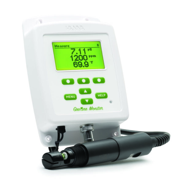 GroLine pH/EC/TDS/Temperature Monitor In Hydroponics Pipeline