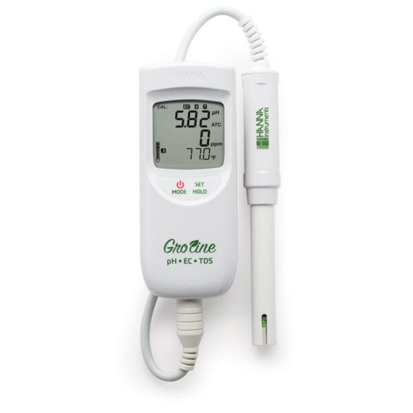 GroLine HI9814 Hydroponic pH/EC/TDS/Temperature Meter