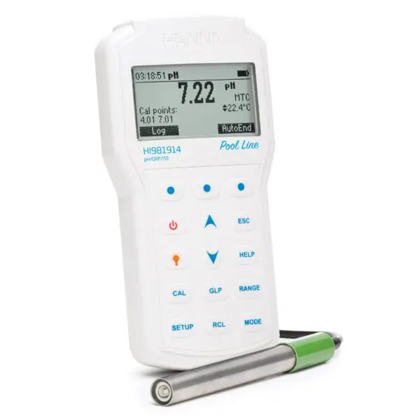 Máy Đo pH/ORP/ISE/Nhiệt Độ Chuyên Hồ Bơi HI981914