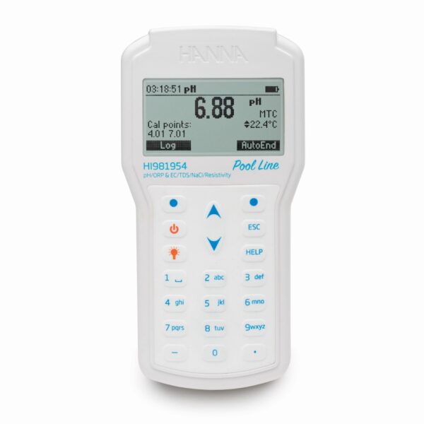 Waterproof pH/ORP/EC/TDS/Salinity/Resistance/Pressure/Temperature Meter for Swimming Pools