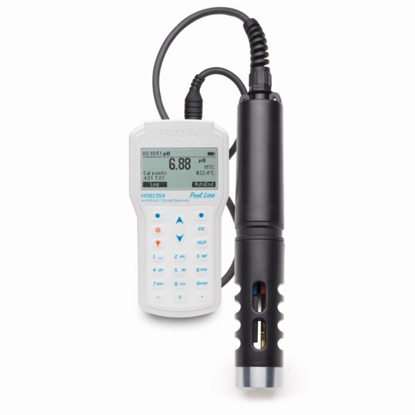 Waterproof pH/ORP/EC/TDS/Salinity/Resistance/Pressure/Temperature Meter for Swimming Pools HI981954