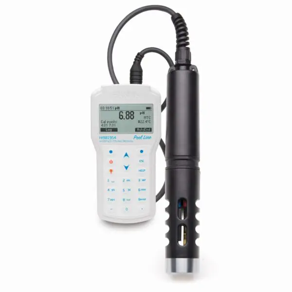 Máy Đo pH/ORP/EC/TDS/Độ Mặn/Trở Kháng/Áp Suất/Nhiệt Độ Chống Thấm Nước Chuyên Hồ Bơi HI981954