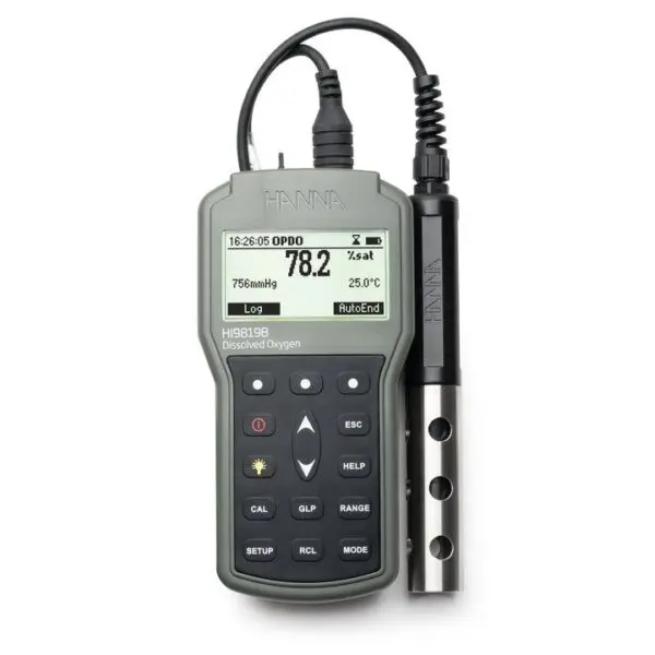 Máy Đo Oxy Hòa Tan Cầm Tay Dạng Quang Học Thế Hệ Mới HI98198