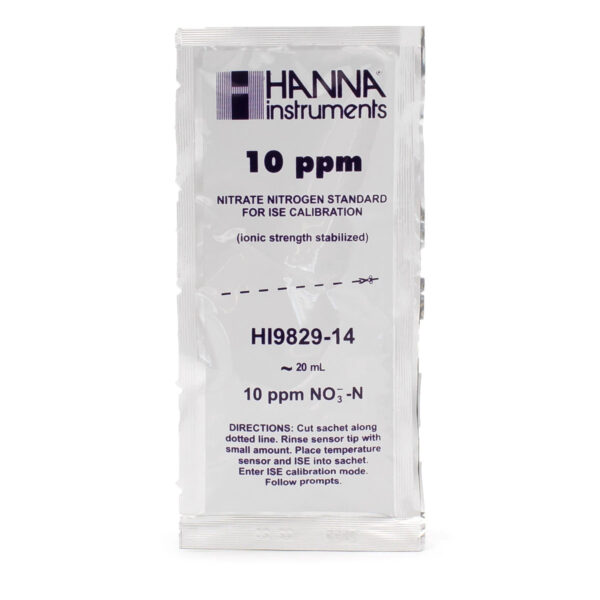 硝酸塩校正液 10ppm 20mL サシェ（25包） HI9829-14