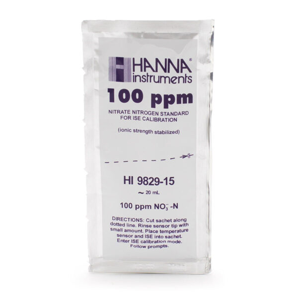 硝酸塩校正液 100ppm 20mLパック(25パック) HI9829-15