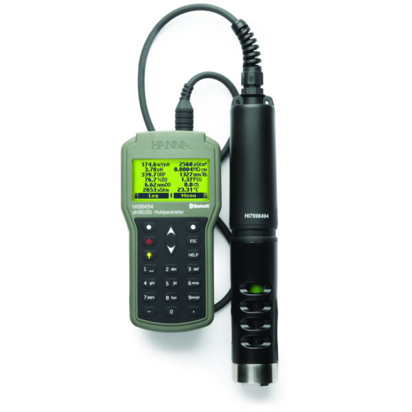 pH/ORP/導電率/TDS/塩分/DO/圧力/温度計 Bluetooth HI98494