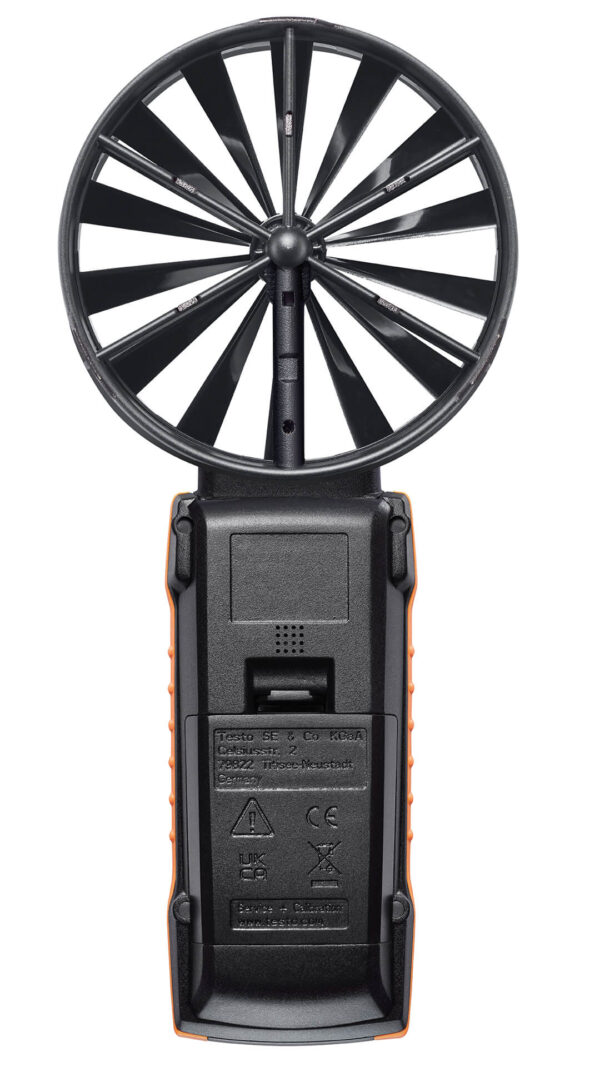 testo 417 Kit 2 – Máy đo vận tốc gió với bộ phễu và bộ nắn dòng khí - 画像 (5)