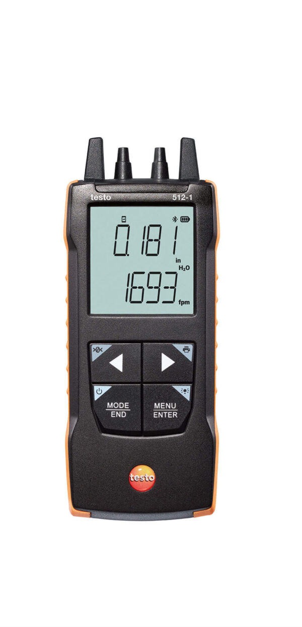 testo 512-1 – Máy đo chênh áp (0 đến +200 hPa) – Kết nối App - Hình ảnh 5