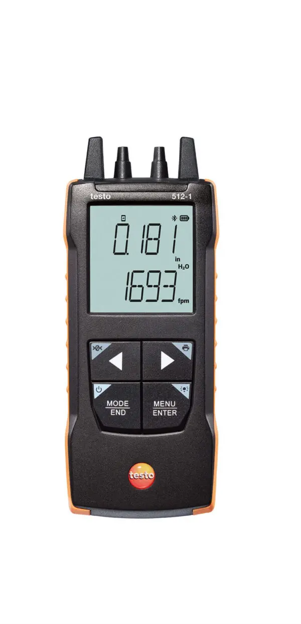 testo 512-1 – Máy đo chênh áp (0 đến +200 hPa) – Kết nối App - Hình ảnh 5