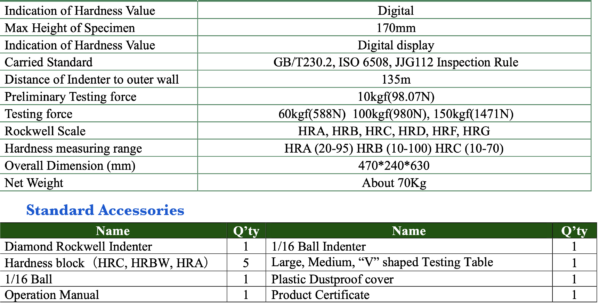 digital rockwell hardness tester máy đo độ cứng kim loại - 画像 (4)