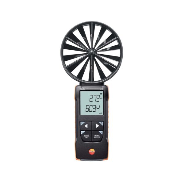 testo 417 – Máy đo vận tốc gió dạng cánh quạt 100 mm – Kết nối App - 画像 (2)