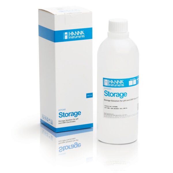 pH and ORP Electrode Storage Solution, 500mL Bottle HI70300L