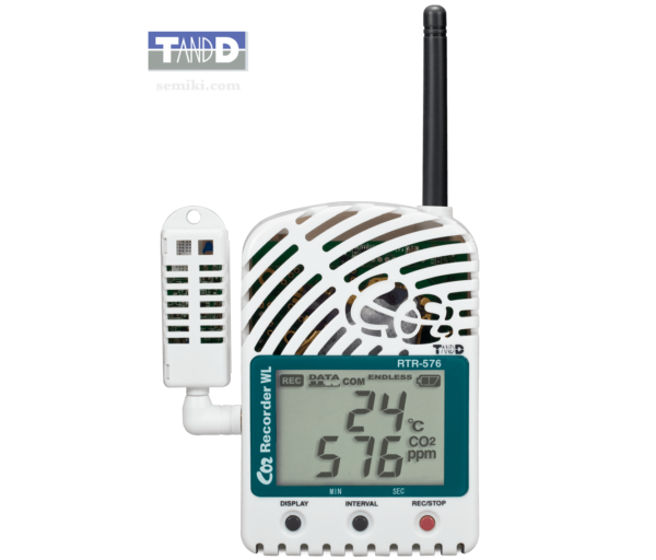T&D RTR-576, RT-576S thiết bị đo ghi nồng độ CO2 và nhiệt độ, độ ẩm