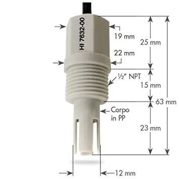 EC/TDS Probe (High Ladder) 2m Cable