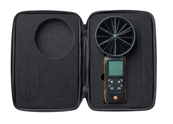 testo 417 Kit 2 – Máy đo vận tốc gió với bộ phễu và bộ nắn dòng khí - 画像 (8)