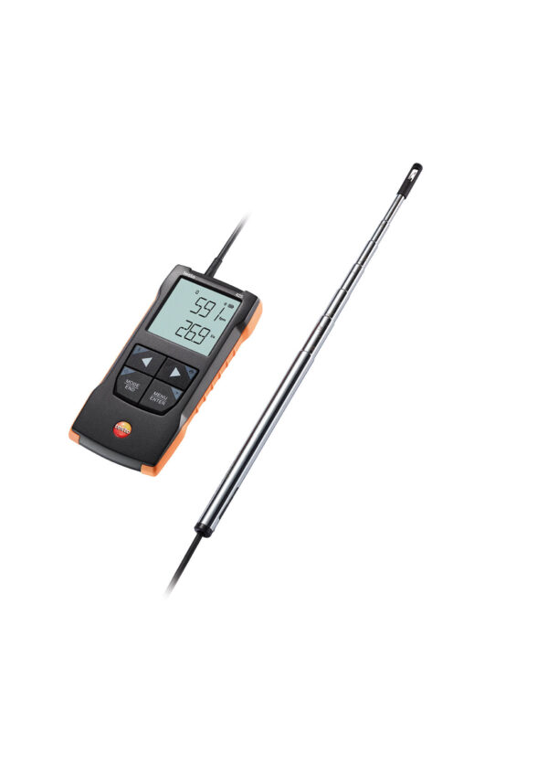testo 425 – Máy đo vận tốc gió với đầu đo dạng sợi nhiệt – Kết nối App - 画像 (7)