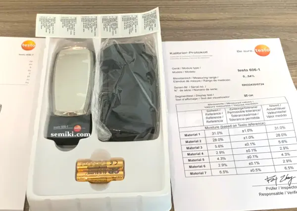 testo 606-1 máy đo độ ẩm vật liệu gỗ, bê tông ( - Hình ảnh 2