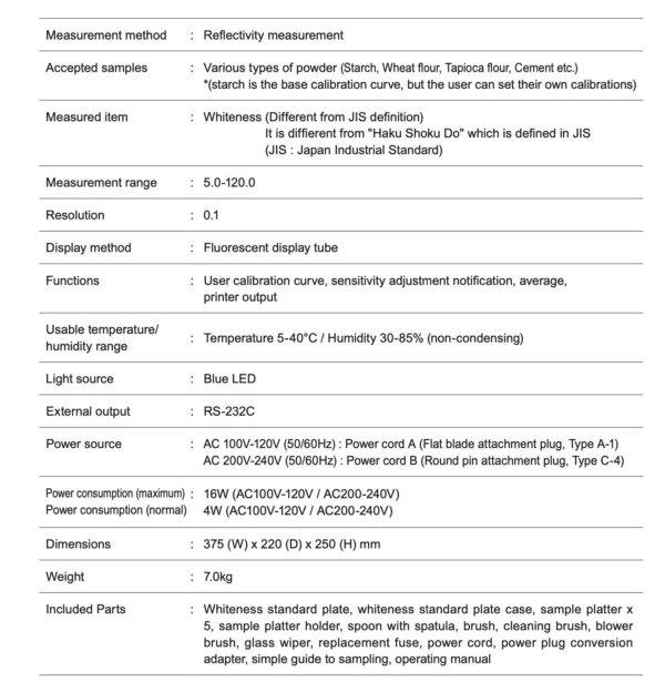 KETT C-130 whiteness meter evaluates the color quality of fine powder - Image 4