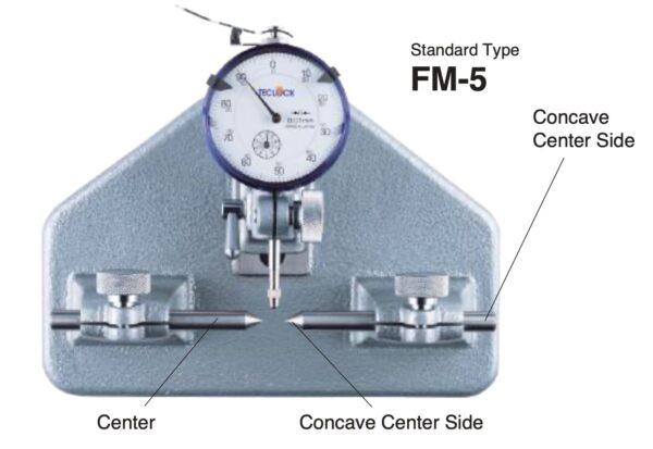 TECLOCK bench center FM-5 thiết bị đo độ lệch tâm 10mm/1mm - Hình ảnh 2