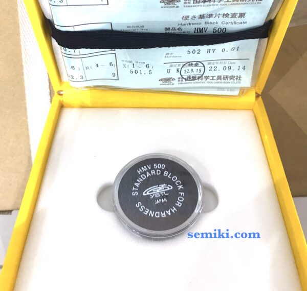 YAMAMOTO HMV Test Blocks mẫu chuẩn độ cứng thang VICKERS - Hình ảnh 3