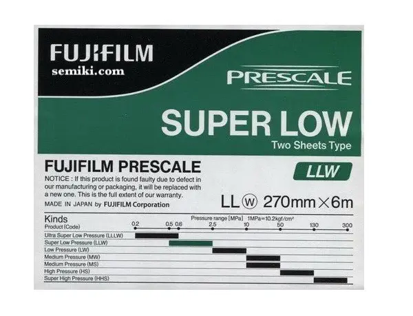 FUJIFILM LLW-R270 Prescale màng film đo tỉ suất nén 0.5-2.5 MPa
