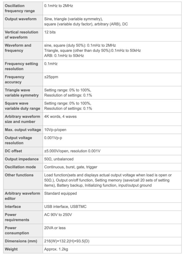 NF Corp DF1906 thiết bị phát hàm số chuẩn 0.1mHz～2MHz - Image 4
