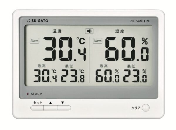 SATO KEIRYOKI PC-5410TRH nhiệt ẩm kế điện tử để bàn - 画像 (2)