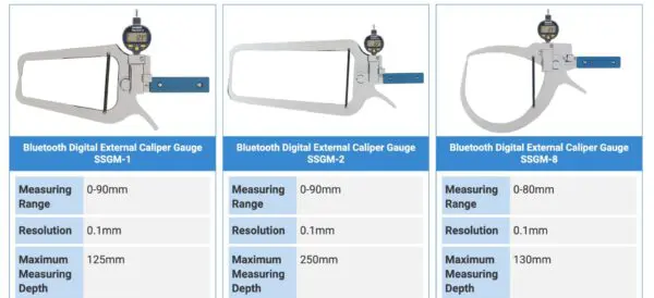 TECLOCK SSGM-1, SSGM-2, SSGM-8 thước điện tử đo đường kính ngoài - Hình ảnh 3