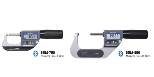 TECLOCK SSM-750、SSM-850 電子マイクロメーター 無線データ出力