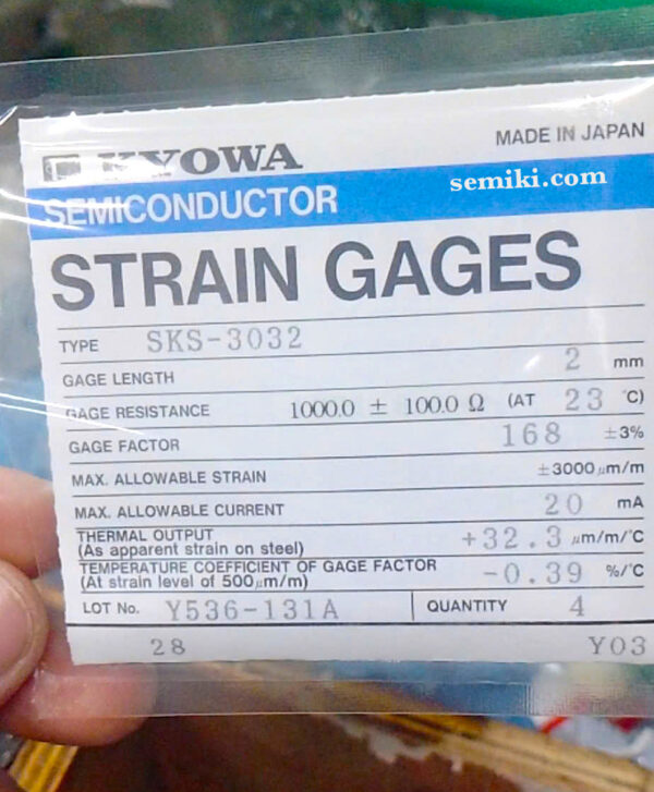 KYOWA Strain Gages KFGS, SKS cảm biến đo ứng suất biến dạng vật liệu - Image 2