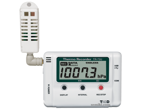 T&D TR-73U nhiệt ẩm kế kèm ghi áp suất 750 ~ 1100 hPa