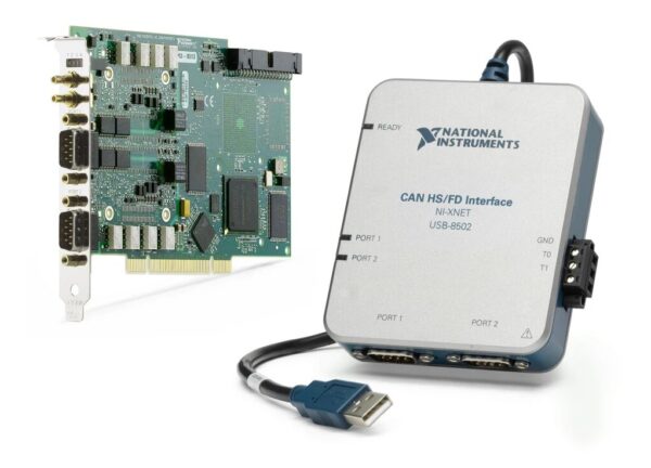 ni USB-8502 高速 USB CAN/FD インターフェースデバイス